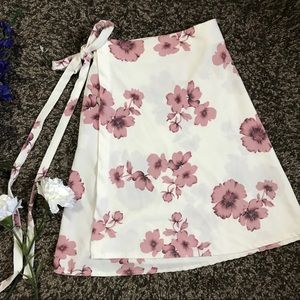 Brandy Melville Wrap Floral Skirt